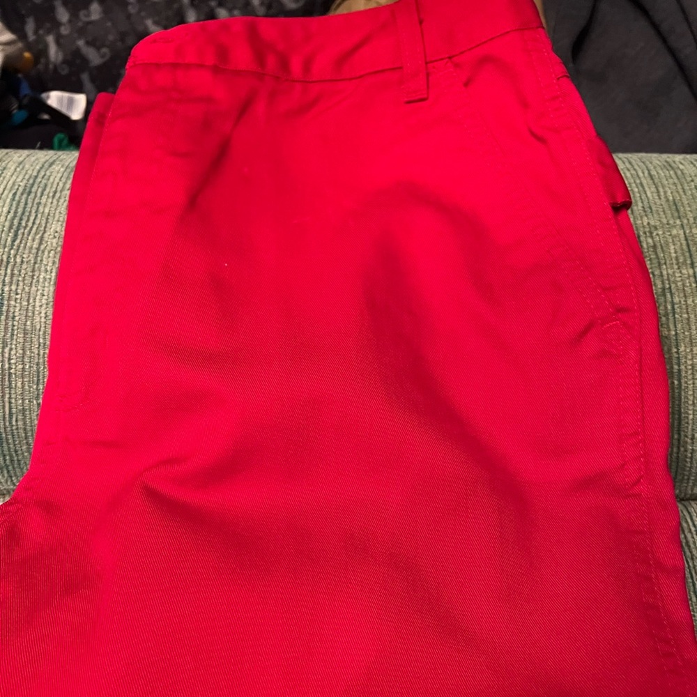 Women red capris- size 14